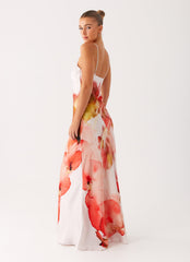 Pacha Maxi Dress - Peach Rose