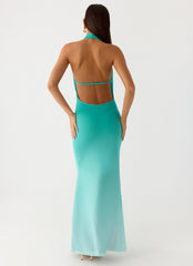 Paradox Shell Maxi Dress - Mint Ombre