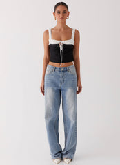 Ryder Bustier Top - Black