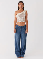 Juilette One Shoulder Top - Ivory