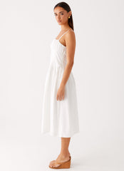 Phillipa Midi Dress - White