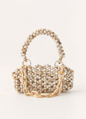 Poolside Muse Beaded Bag - Ivory