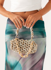 Poolside Muse Beaded Bag - Ivory