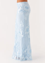 Radiate Maxi Skirt - Blue