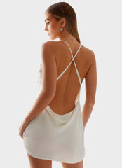 Renegade Feeling Mini Dress - Muted Yellow