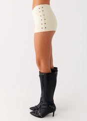 Roxy Mini Shorts - Muted Yellow