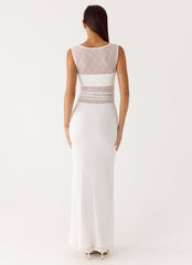 Sabre Maxi Dress - White