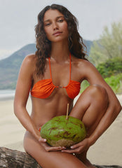 Saint Lucia Bikini Top - Orange