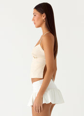 Sangria Top - Oatmeal