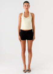 Scarla Halter Top - Yellow