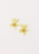 Siesta Flower Earrings - Yellow