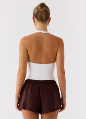 Signature Low Rise Sweatshorts - Chocolate