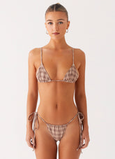 Soffa Bikini Bottom - Brown Check