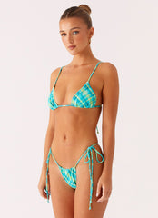 Soffa Bikini Top - Green Check