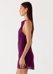Sunkissed Siren Mini Dress - Plum