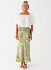 Tanika Puff Sleeve Top - White