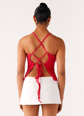 Tiare Crochet Top - Fuchsia