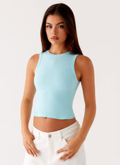Veda Tank Top - Turquoise