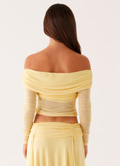 Amryn Long Sleeve Top - Yellow