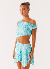 Aletta Sequin Mini Dress - Blue