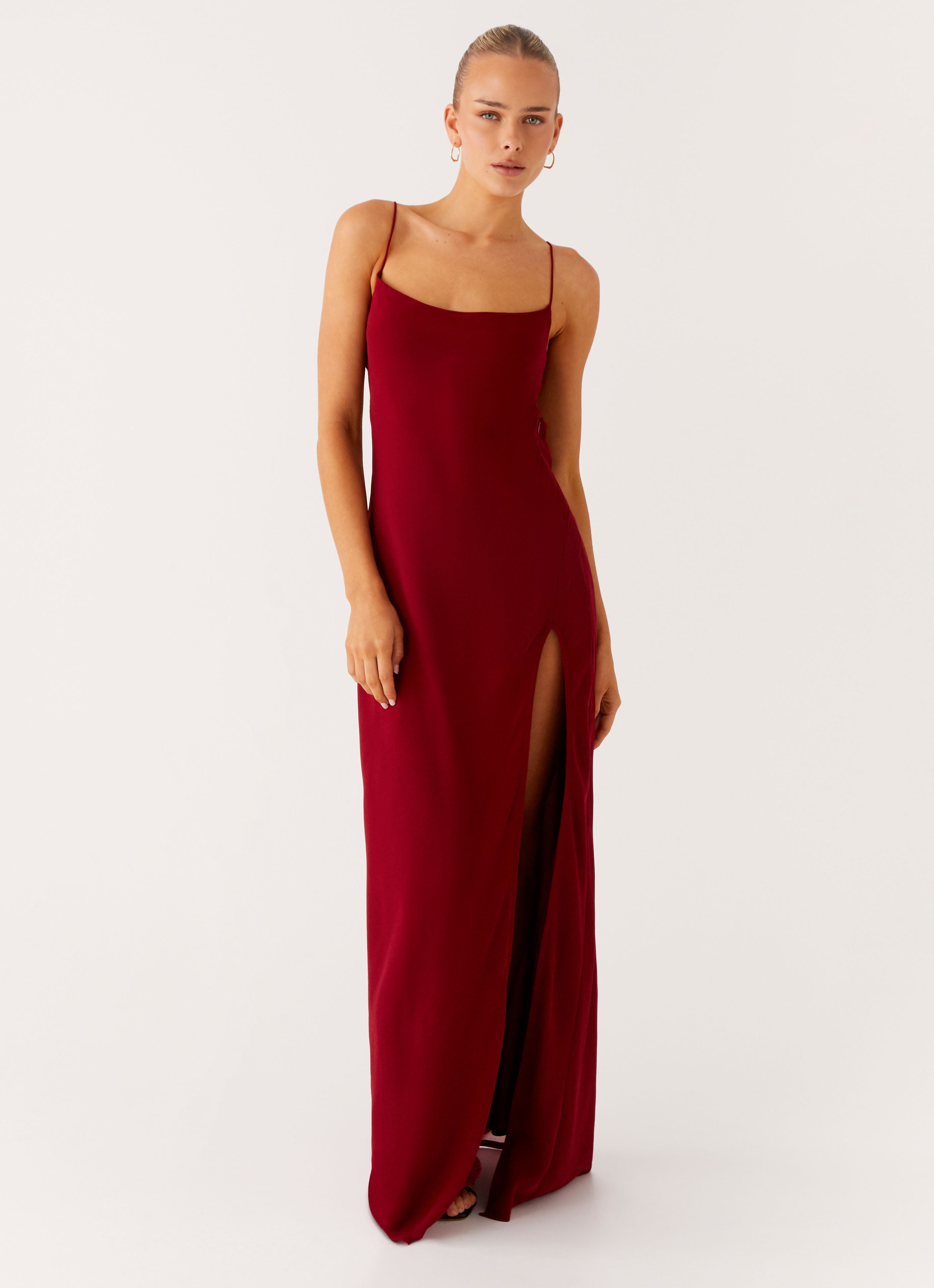 Alouette Maxi Dress - Burgundy