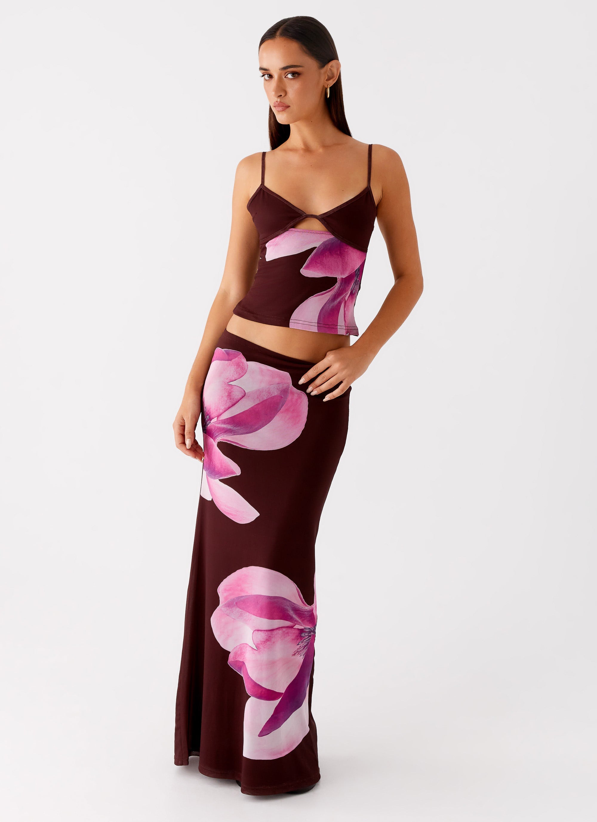 Alpha Maxi Skirt - Dark Chocolate