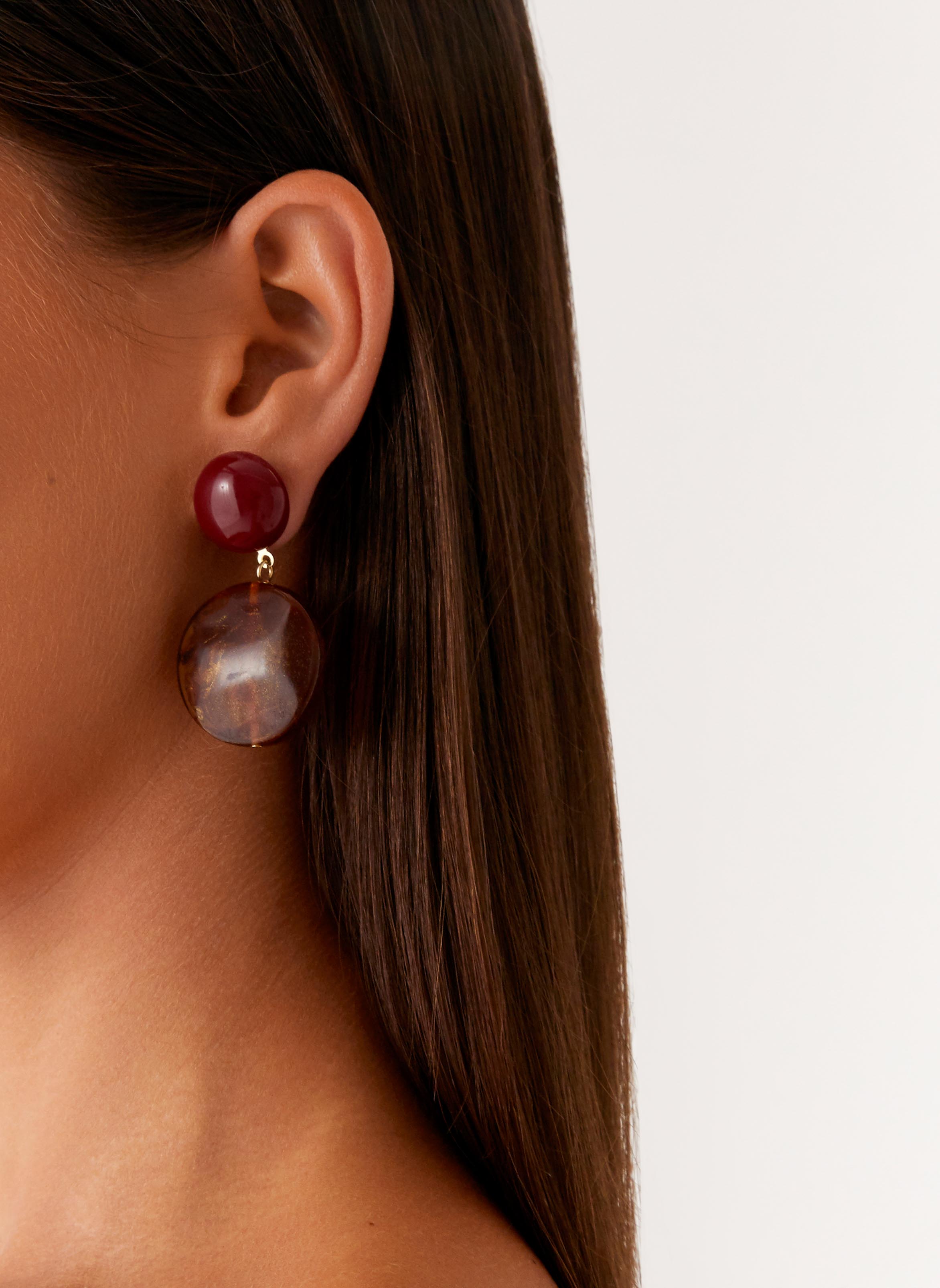 Alton Earrings - Tort