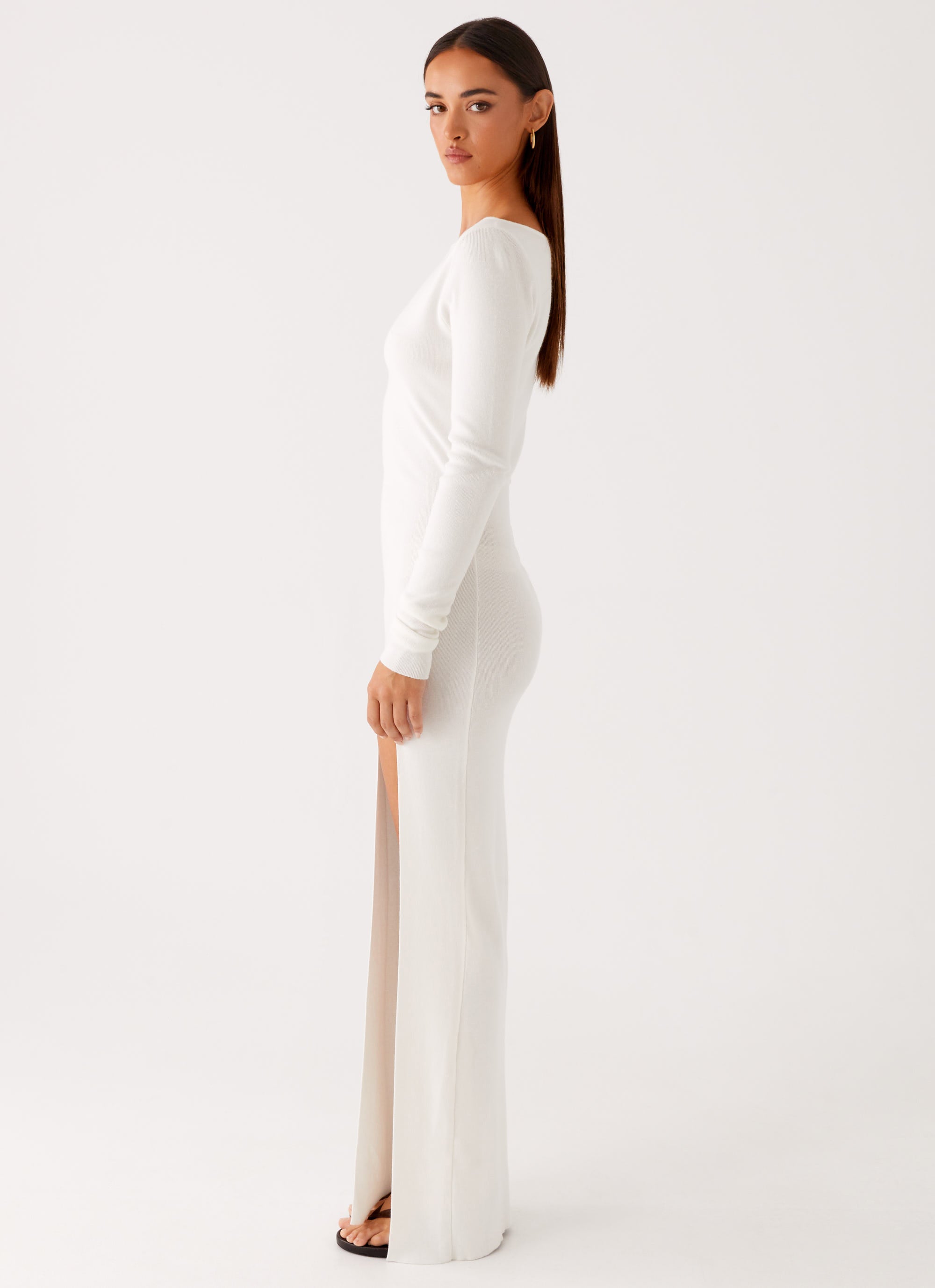 Amalfi Knit Maxi Dress - White