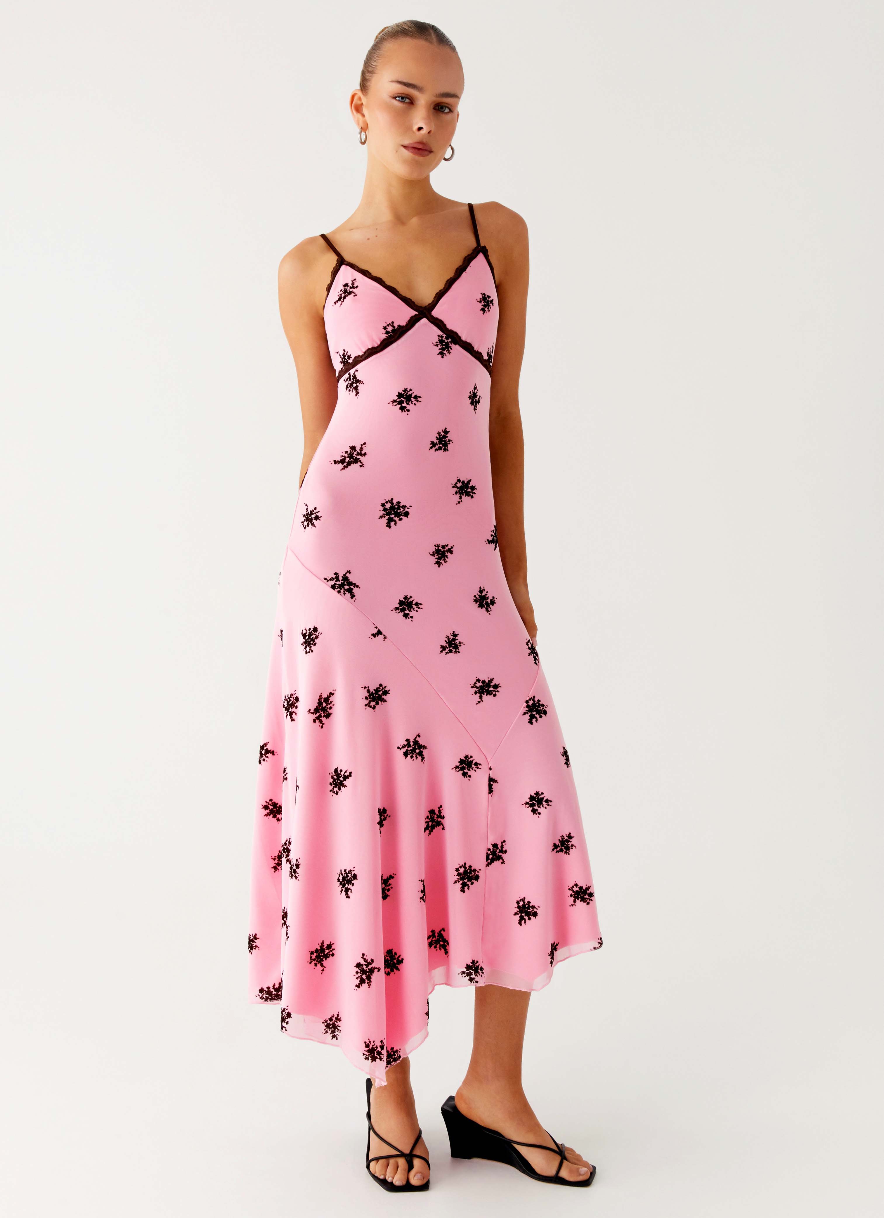 Amelia Midi Dress - Pink