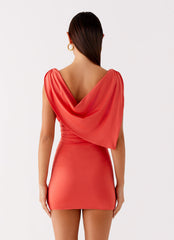 Angeles Mini Dress - Coral