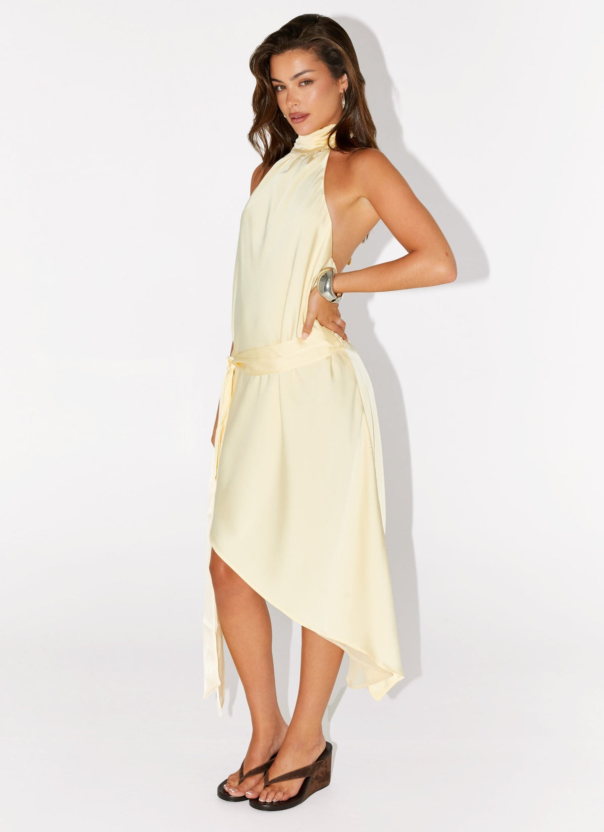 Atlantic Midi Dress - Yellow