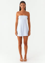 Ayanna Strapless Mini Dress - Blue