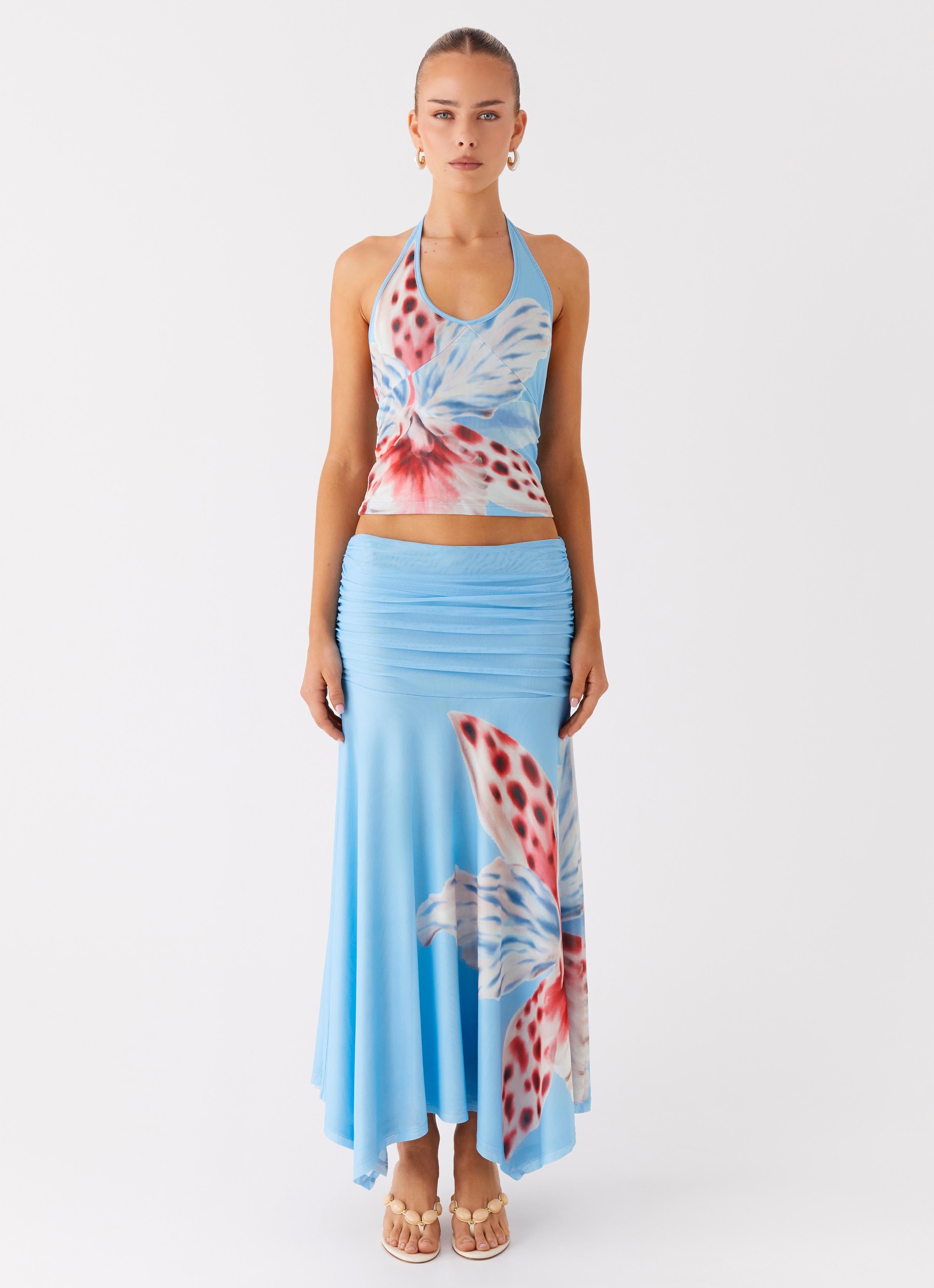 Bernie Halter Top - Deep Sea Bloom