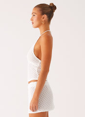 Bernie Halter Top - Ivory