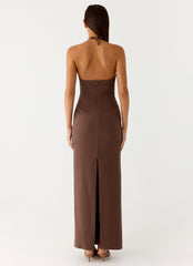 Bloomers Maxi Dress - Brown