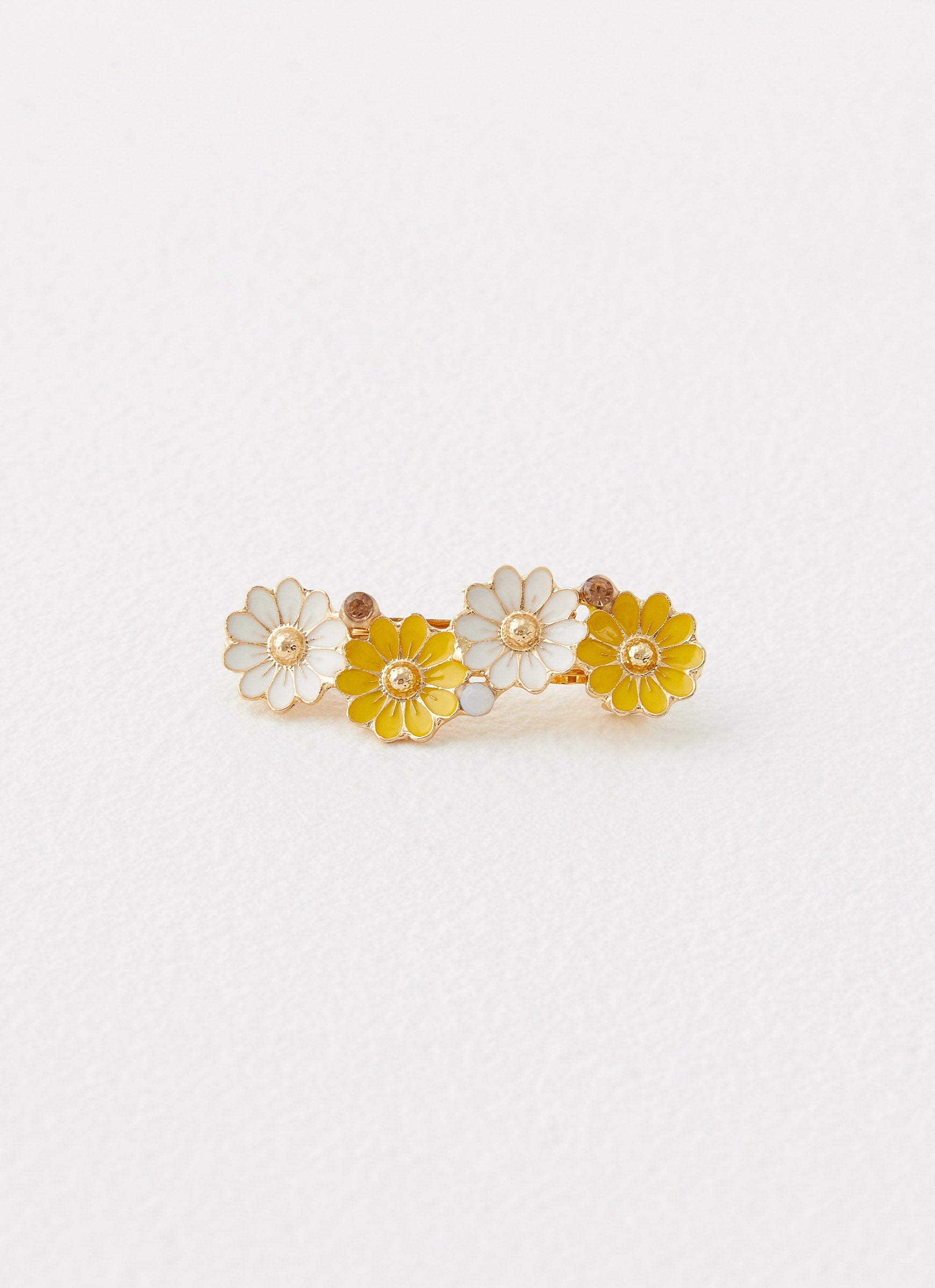 Blue Skies Hair Clip - Yellow