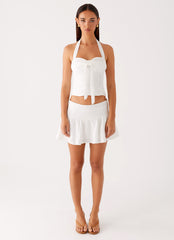 Brissy Mini Skirt - White