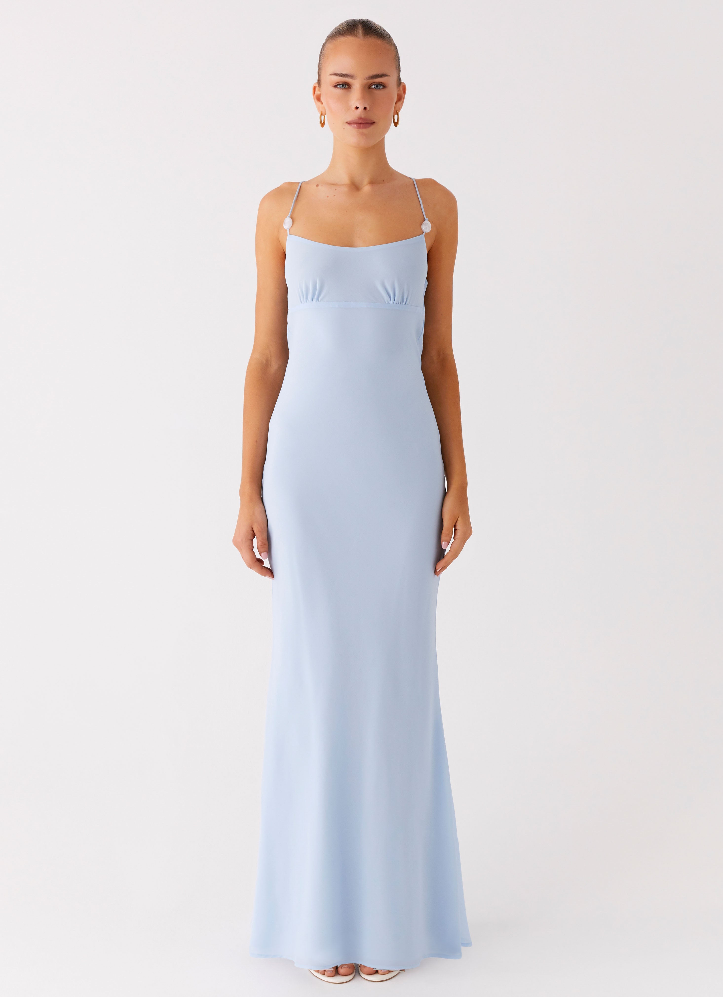 Cabello Maxi Dress - Pale Blue