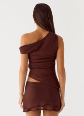 Caleb Mini Skirt - Chocolate