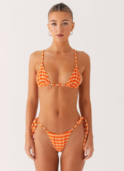 Calista Bikini Bottoms - Orange Stripe