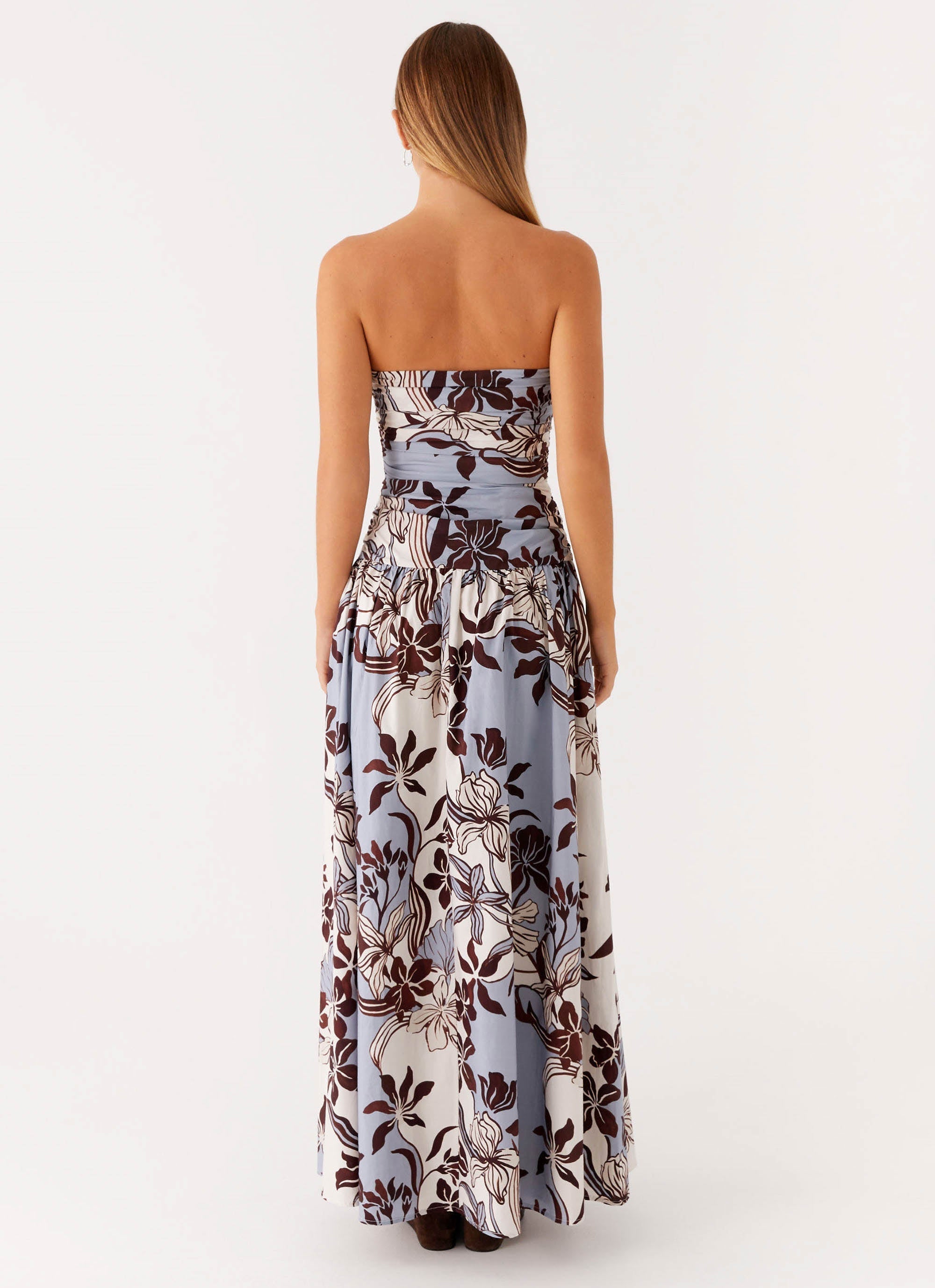 Carmel Maxi Dress - Bluewood Blossom