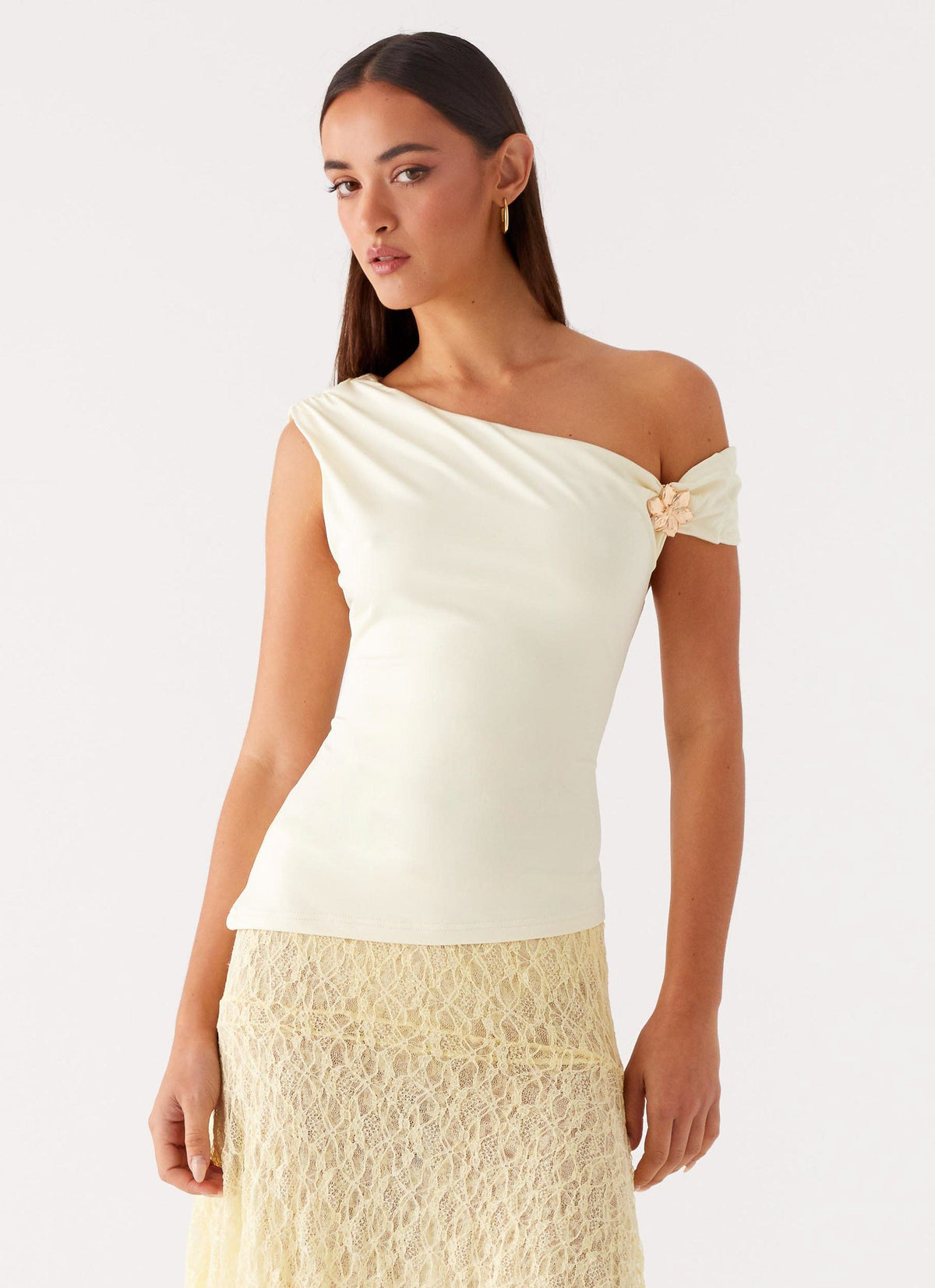 Catch Flights Top - Yellow