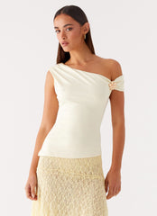 Catch Flights Top - Yellow