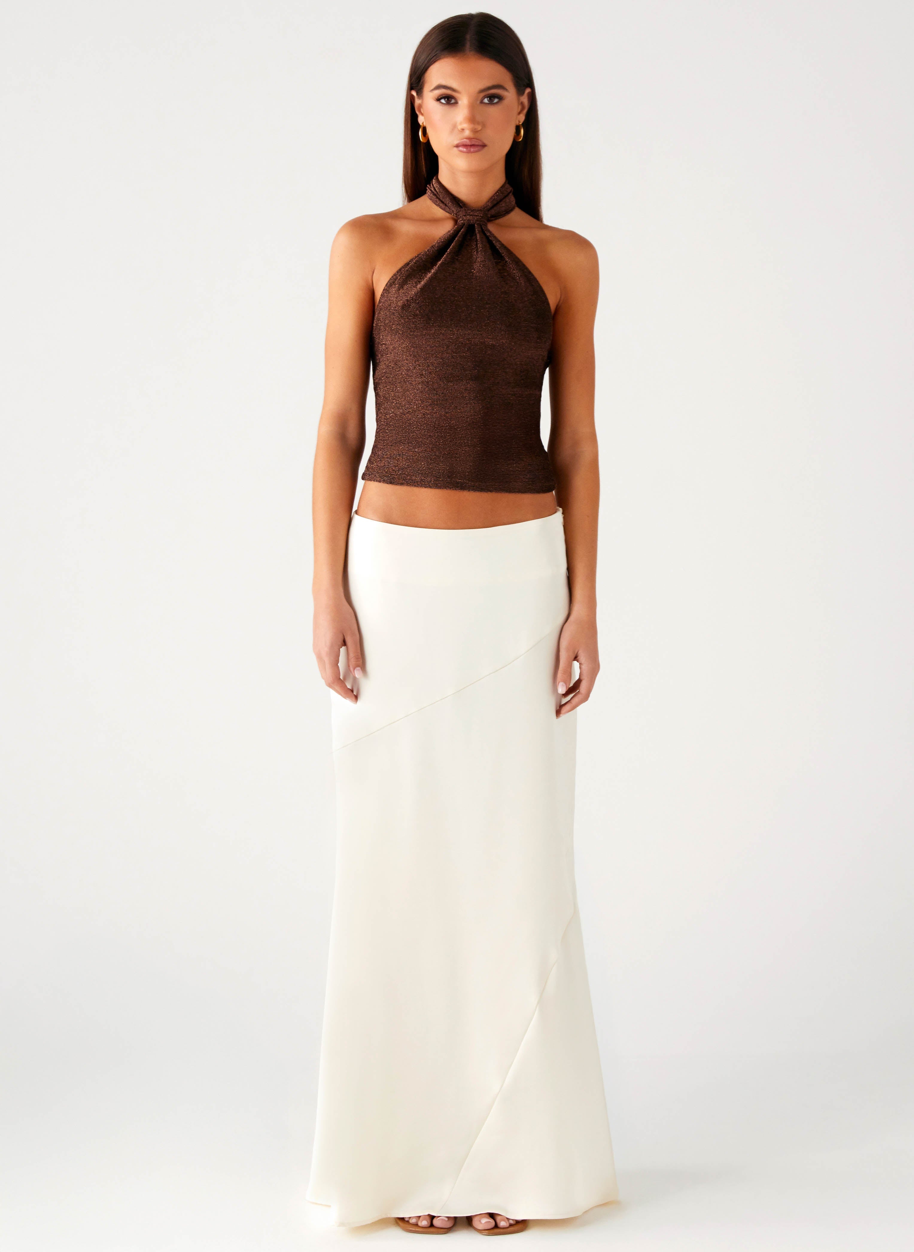 Chandra Maxi Skirt - Ivory