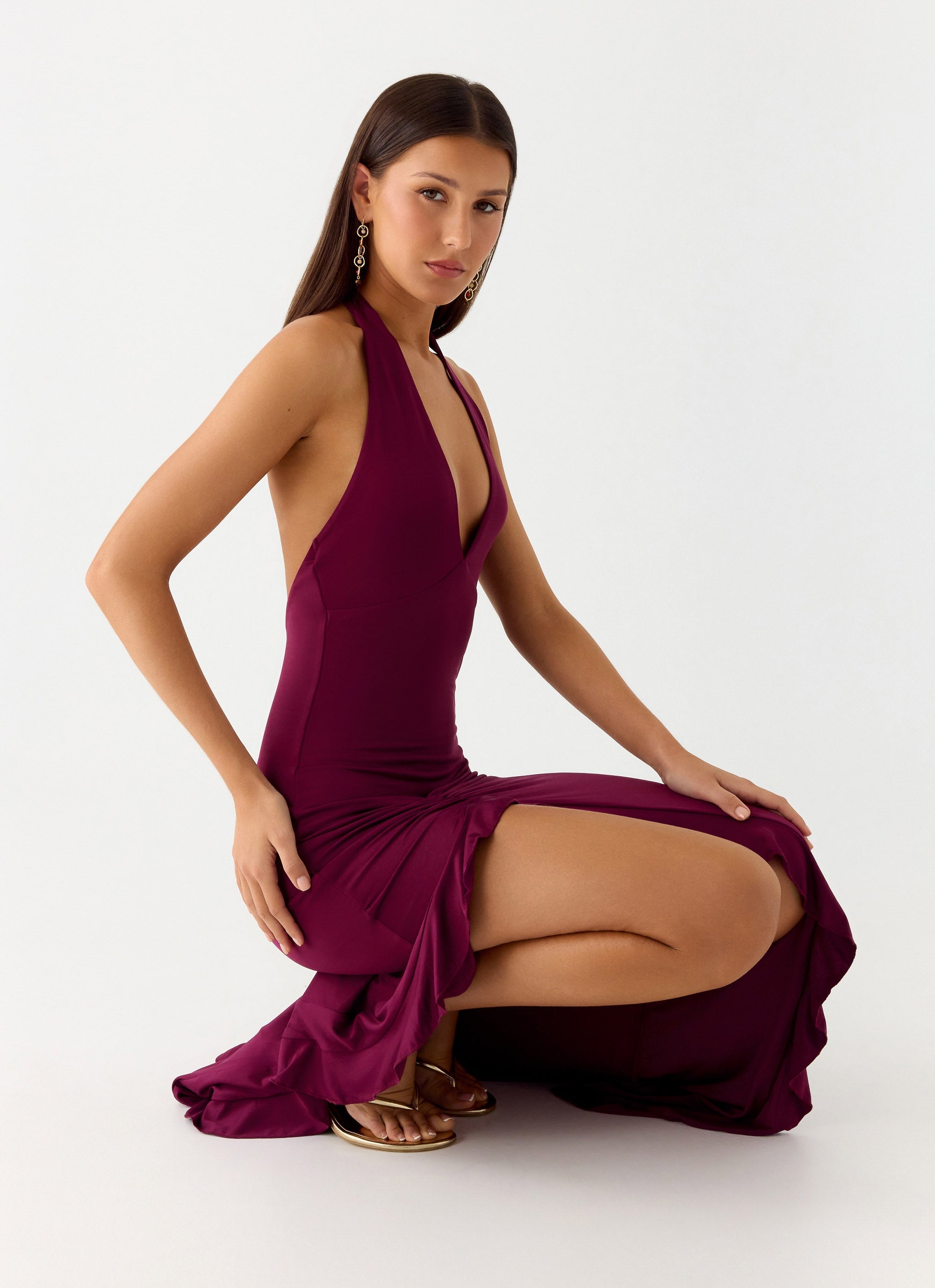 Charmed By You Maxi Dress - Plum