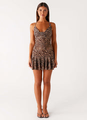 Cheetah Sands Mini Dress - Cheetah