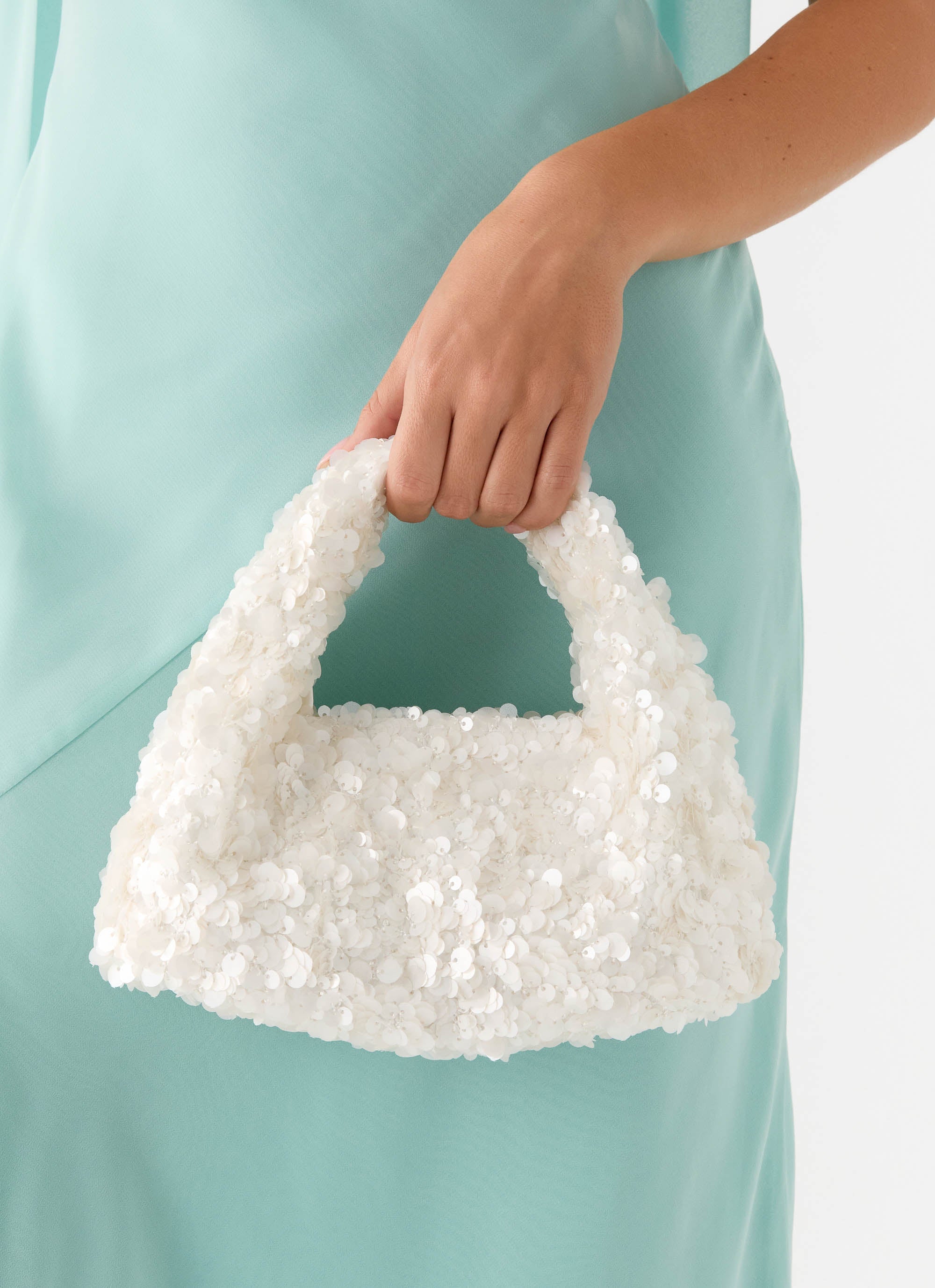 Cloud Nine Sequin Bag - Ivory