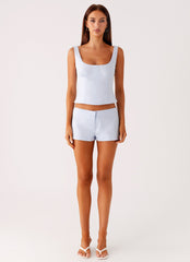 Coastline Mini Shorts - Blue