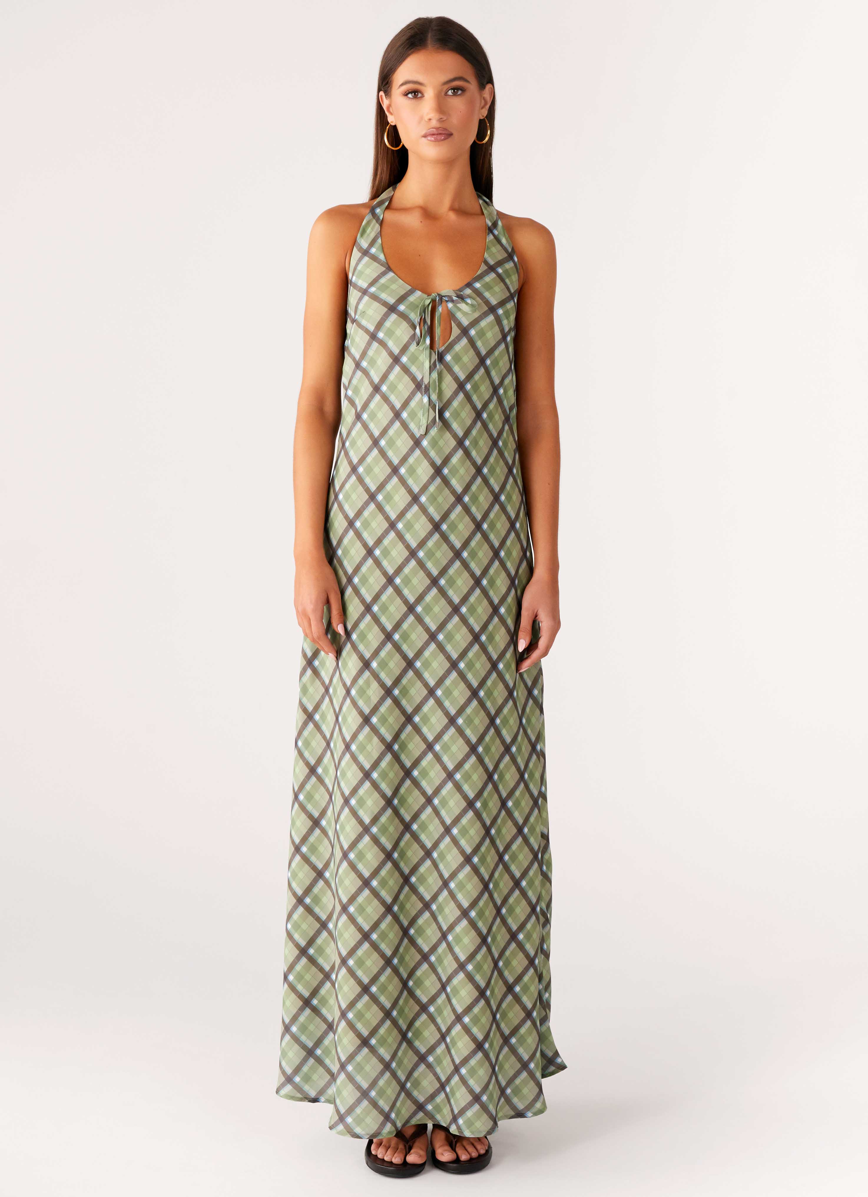 Coralie Maxi Dress - Cedar Check