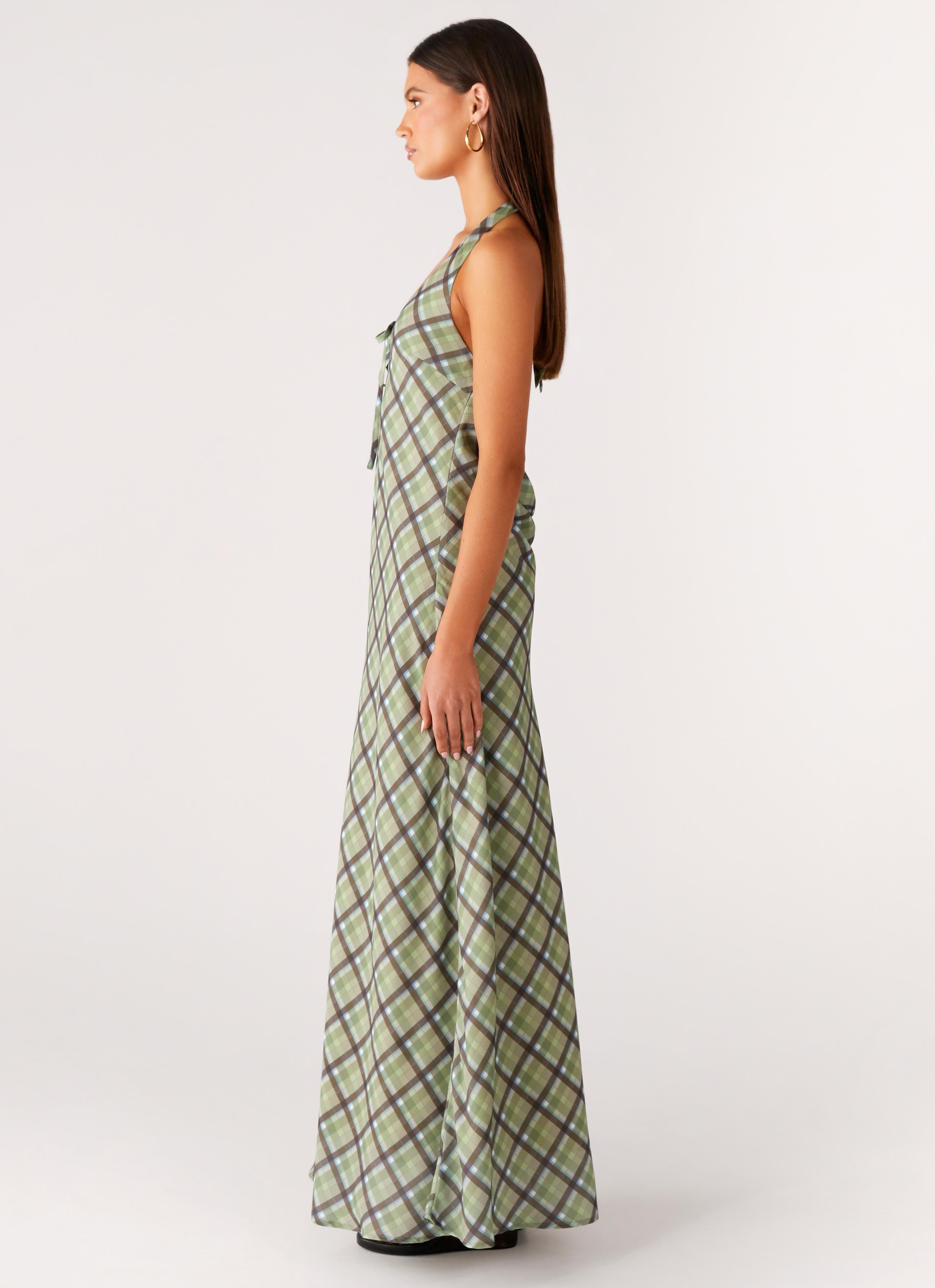 Coralie Maxi Dress - Cedar Check